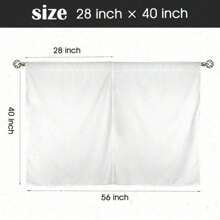 2 Panel 28"X40" Elegant Blue Floral Cafe Curtain Tiers - Light-Filtering, Privacy-Enhancing Short Curtains With Rod Pocket Design, Perfect For Kitchen, Living Room, Bedroom, And Dorm Decor, Machine Washable Polyester, Curtains For Living Room