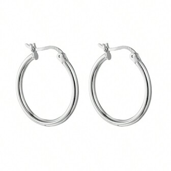 1 Pair Minimalist 925 Sterling Silver Spiral Double Circle Earrings, Suitable For Women's Daily Wear