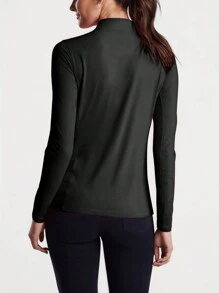 Women's High-Quality Outdoor Sports Tennis Golf 1/4 Zip Collar Fashionable Casual Pullover Sportswear