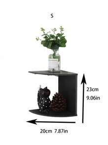 1 szt. Półka ścienna narożna do domu, trójkątne półki pływające, wielofunkcyjny regał do przechowywania, regał ścienny do salonu, sypialni, wystrój pokoju bez wiercenia