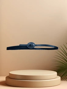 1 件男女通用纯色圆形金属扣西部牛仔帽，适合外出、旅行、休闲、派对、节日、日常使用 - 彩色 - 查看 15