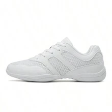 White Cheer Shoes Girls Cheerleading Shoes Women Jumping Tumbling Exercise Aerobic Fitness Dance Training Sneakers