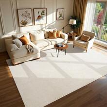Homore Rugs For Living Room Faux Jute Area Rug Washable Modern Bedroom Rugs Large Non-Slip Farmhouse Floor Carpet For Dining Room Hallway Office Kitchen Entryway, Creamy White Halloween