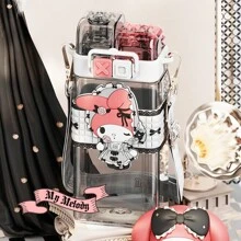 Bottiglia per acqua  (520ml) doppia, senza BPA, resistente alle alte temperature, in nuovo materiale Tritan, adatto per sport, ufficio, campeggio, per fidanzata, compleanno, bambini, Natale