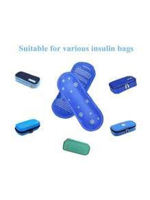 1 Pack/2 Packs/3 Packs Therapeutic Gel Pack, Gel Ice Cold Compress Ice Bar, Reusable Comfortable Soft Touch Portable Insulin Bag Cooler, Insulin Gel Ice Pack, Provide Long-Lasting Cooling Relief