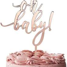 1 pieza Decoración de pastel de espejo acrílico reutilizable, apropiado para fiestas de cumpleaños