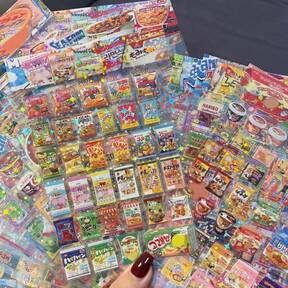 スナック類パッケージ10枚セット 携帯ステッカー PET防水 カートゥーン スクラップブック ジャーナル 文房具 かわいい
