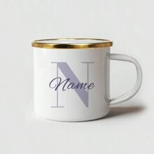 1 szt. 350 ml spersonalizowany ceramiczny kubek z imieniem, emaliowany kubek z możliwością personalizacji imieniem, DIY kubek na wodę, sok, mleko, mrożoną kawę - prezent dla przyjaciół, rodziców, kolegów z klasy, dekoracja świąteczna łatwa do czyszczenia, wykwintny, wysokiej jakości niestandardowy, spersonalizowany, wyjątkowy idealny prezent dla niej, chłopaka, dziewczyny, taty, mamy, rodziny, przyjaciół, syna, córki, uczniów szkół