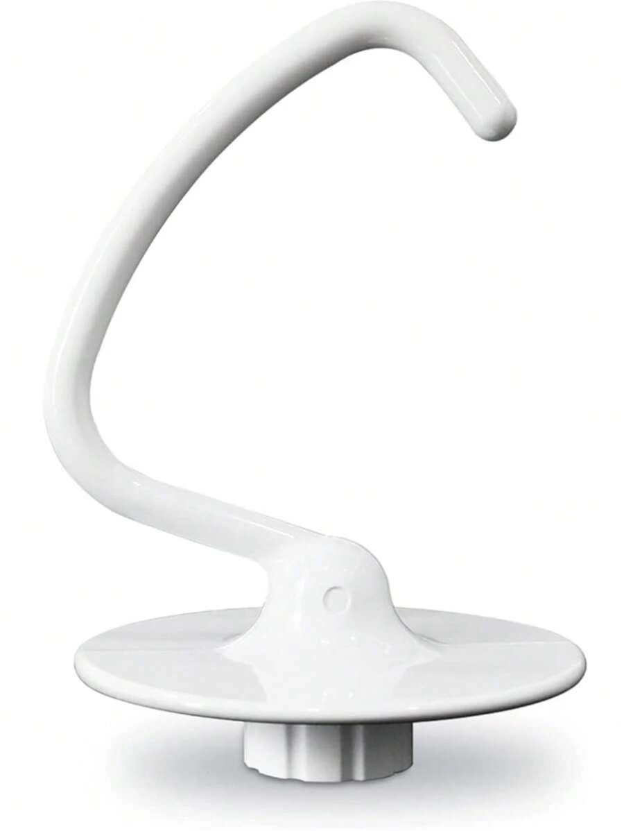 Kitchen Aid 搅拌器，1 件适用于 4.5QT Kitchenaid 倾斜头立式搅拌机的线材搅拌器附件，不锈钢蛋奶油搅拌器，面粉蛋糕气球搅拌器配件替换件 - Dough Hook - 查看 1