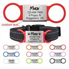 Personalized Engraved Pet Dog Tag - Quiet Slide Style ID Tag, Suitable For Small, Medium, Large Dogs And Cats - Customized Name Tag - Perfect Gift For Pet Lovers Ornamental Stylish,Fashion,Colorful,Vintage,Cute,Contracted,Cuties Custom,Unique,Customized,Personalized Pet For Anniversaries,For Birthdays,Customized Pet Collars, Leashes & Harnesses,Easy Comfort