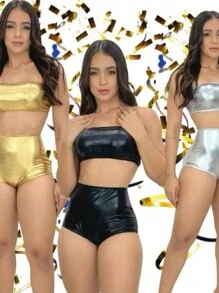 Carnival Collection Hot Pants Metallic Set Carnival Summer 2024 A-10 - 黑色 - 查看 1
