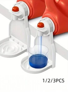 1/2/3PCS Giá để cốc đựng bột giặt, Khay hứng nước giặt nhỏ giọt, Chân đế có thể gập lại, Kệ di động đơn giản, Giá để cốc đựng nước xả quần áo - Có thể sử dụng trong phòng tắm, nhà vệ sinh, ban công - trắng - Xem 8