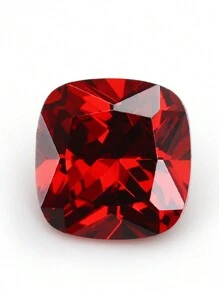 One 100% Lab Grown Ruby Cushior Cut Gemstone For Charms Advanced Jewelry Making Materials DIY - Red - View 6