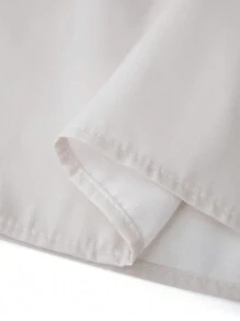 Women's Maternity Dress Loose Fit Contrast Color Button Design 3/4 Sleeve Crew Neck Dress For Summer Spring - 白色 - 查看 8