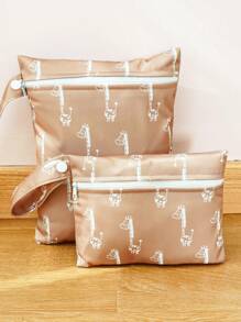 2pcs Mini Wet & Dry Bag, Waterproof Reusable Wet Bag With Handle - Multicolor - View 11