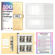 Libro con cerradura de contraseña de seda de 8.5 pulgadas para ahorros, puede contener diversos artículos, equipado con 25 membranas internas, se puede recolectar a través de tarjetas de álbum de fotos, una bolsa se puede usar para múltiples propósitos, libro de almacenamiento multifuncional para efectivo