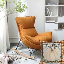 Thanksgiving Pillow Cover Flower Pumpkin Print Throw Pillow Case Home Decor For Sofa Bedroom - Orange - View 3