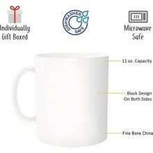 1pc 11oz Don't Touch My Mug Ceramic Coffee Mug, Washable Reusable, Funny Mug Milk Cup Coffee Cup Multi-Purpose Travel Mug Ideal Fun Gifts For Men Women, Unique Holiday Gifts