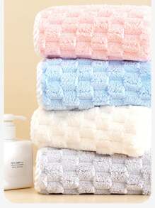 1条装大浴巾 70*140cm 珊瑚绒浴巾 男女款 糖果色 不易掉毛 吸水柔软 裹身透气 速干沙滩巾 夏季度假居家浴室装饰