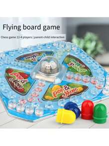 Flying Chess Board Game, Multiplayer Interactive Board Game With Jumping Gameplay - Multicolor - View 5