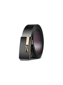 A Personalized Men's Belt Gift With A Metal Automatic Buckle, Full Of Texture, Can Be Engraved With Words And Names, And Made Of Pu Material. Three Colors Are Available: Gold, Silver And Black, Fashionable And Versatile, Very Suitable For Valentine's Day, Father's Day, Anniversary As A Holiday Gift For Father, Husband Or Boyfriend As A Special Surprise Gift, So That He Can Feel Your Caring Care Every Time He Ties It. - Multicolor - View 8