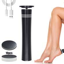 无绳电动脚锉，可充电手持式脚部老茧去除器，配有 10 块砂纸，多功能个人脚部磨光机，适用于家庭和美甲沙龙的便携式修脚工具，男女通用足部护理工具