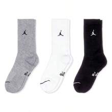 Nike 3 双男/女款 U J ED CUSH POLY CREW 运动中筒袜 DX9632-914 - 白色 - 查看 2