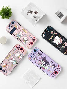 Sanrio 1PC Cute Sanrio Series Pattern Switch Game Console NS/OLED/LITE Case Soft Case Accessories Colorful TPU Material Shockproof And Drop-Proof Cute Waterproof Anti-Scratch Anti-Fingerprint Skin-Friendly Texture Stain-Resistant Birthday Gift