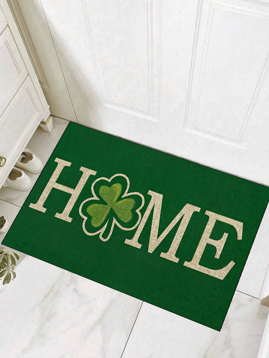 1 szt. "Króliczek astronauta latająca rakieta, Wielkanoc" wycieraczka, mata do wnętrz, dywanik, kreatywna mata do drzwi, mata w stylu przedpokoju, wystrój domu, antypoślizgowa mata podłogowa, akcesoria do sypialni, rekwizyty do zdjęć, wystrój zewnętrzny, dywanik, dywanik, prezent