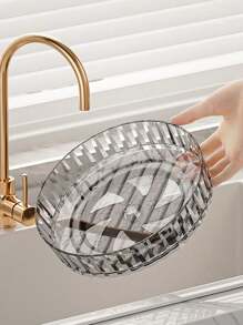 1 pezzo Organizer girevole a 360° in acrilico per spezie di stile semplice da cucina, portasalse e aceti multifunzionale, portaoggetti per frutta da tavolo, organizer per condimenti, per uso domestico, organizer per spezie e organizer per bagno, ampia applicazione