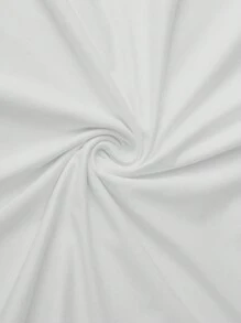 女士休闲寿司生鱼片印花圆领短袖 T 恤，时尚百搭衬衫 - 白色 - 查看 4