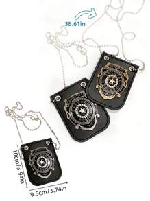 1 件警察服装道具、警察徽章、警察道具、侦探徽章配件 - 彩色 - 查看 1