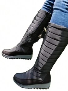 BOTA DE MUJER PARA DAMA/BOTAS PARA FRIO Y NIEVE/BOTAS CALIENTITAS Y COMODAS/BOTAS NEGRAS CALIENTITAS