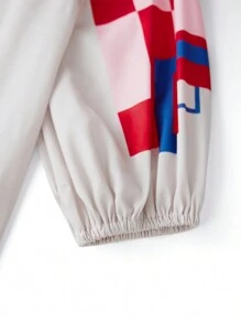 Women's Maternity Dress Loose Fit Contrast Color Button Design 3/4 Sleeve Crew Neck Dress For Summer Spring - 白色 - 查看 9