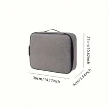 1pc Multifunctional Document Bag, Casual ID Card Holder Organizer, Oxford Cloth Travel Tote
