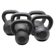 40lb*1piece Powder Coated Cast Iron Kettlebell For Men And Women's Gym, Same Family Kettlebel - Black-40LB - View 2