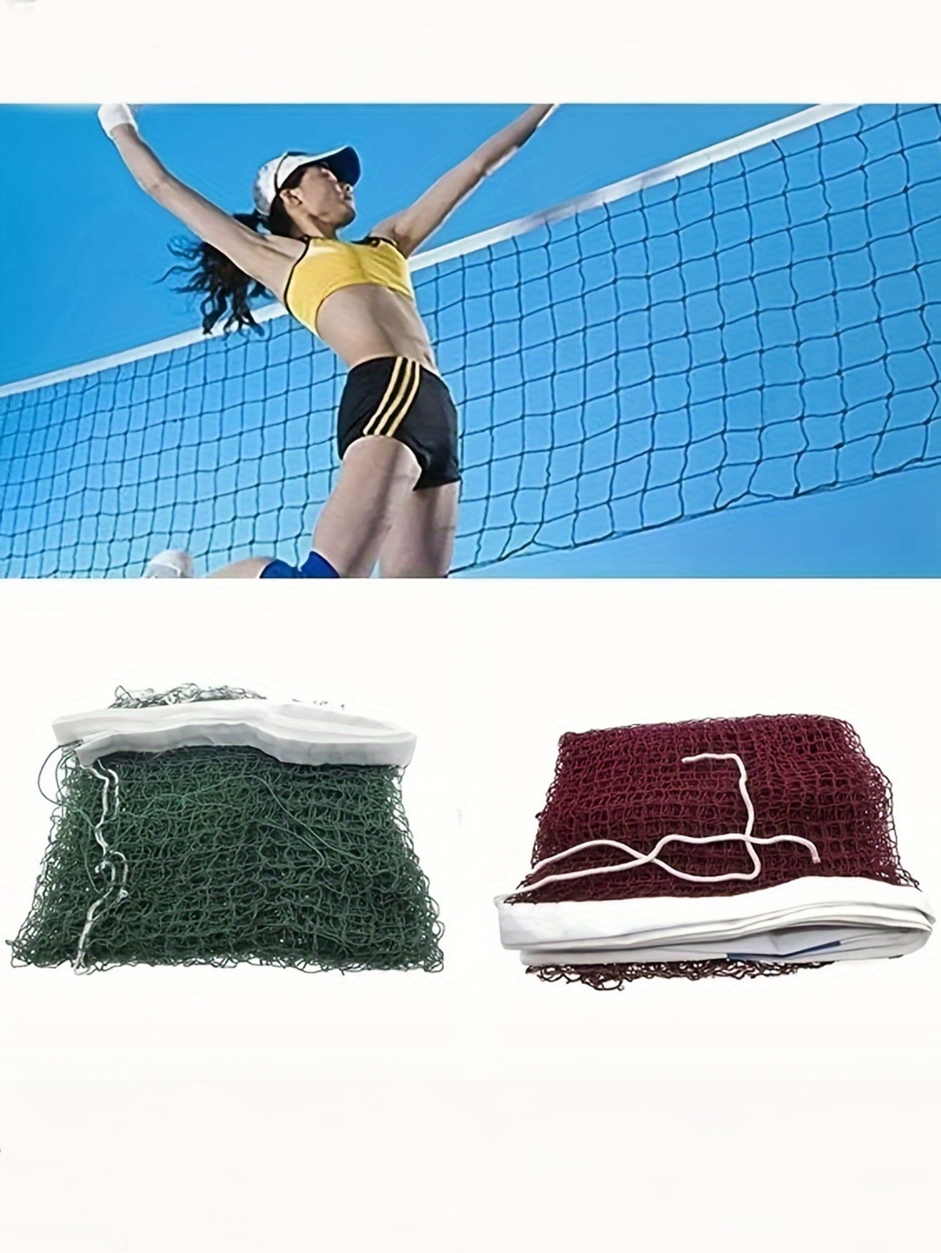Portable Tennis Net Badminton Net, Adjustable Height Tennis Net With Carry Bag, Suitable For Volleyball, Pickleball, Soccer, Indoor, Outdoor Court, Backyard, Beach, Driveway