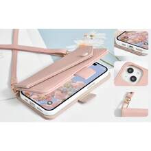 兼容 iPhone 7 钱包式手机壳、翻盖式单肩手机壳（兼容 iPhone 13）、适用于笔记本电脑的可爱智能手机壳、兼容 iPhone 14 的钱包式手机壳、兼容 iPhone 15 的时尚钱包式手机壳、兼容 iPhone 16 的轻质减震手机壳、磁性、支架、卡槽、成人、优雅、仿皮、柔软触感