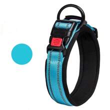 Collar reflectante ajustable para perros pequeños, medianos y grandes con hebilla de seguridad de nailon