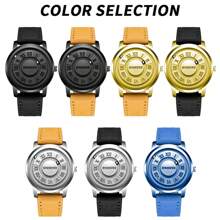 BINBOND Men Quartz Watches Top Luxury Magnetic Levitation Hollow Out Design Leather Strap Waterproof Men Quartz Watch - one-size - View 7