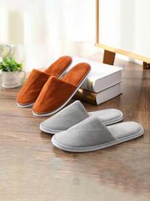 5 pares de pantuflas de lujo, suela de EVA súper suave antideslizante, estilo casual, lavables a mano/máquina, pantuflas unisex para interiores, para todas las estaciones
