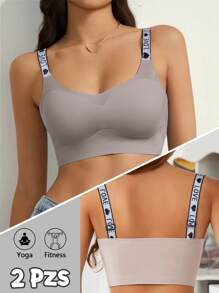 Women's Sports Sets: Bras And Leggings Matching For The GYM Comfortable Brassieres Without Steel Ring