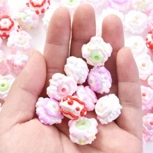 10 hạt màu kem phong cách ngọt ngào dùng làm bút thủ công DIY và đồ trang trí điện thoại/túi xách - Nhiều màu - Xem 5