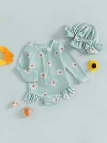 Baby Girls Beachwear - Green - View 2