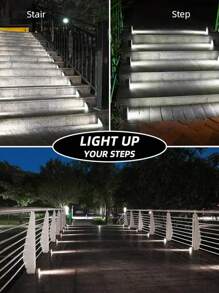 2/6PCS Outdoor Solar Triangle Light, Solar Staircase Light, Solar Landscape Light, 10/13LED IP65 Waterproof Light. Suitable For Courtyard, Villa, Balcony, Garden, Stairs, Streets And Other Outdoor Decorative Atmosphere Lighting., Solar Lights Outdoor