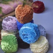 Big Ball 100 Grams Faux Fur Soft Yarn 100% Polyester Yarn For DIY Crochet Knitting Projects Like Throw Blanket Scarf Hat & Other Hometextile Products