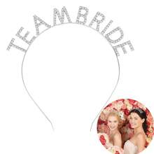 1/3/5 件水晶钻头带、新娘团队头带、新娘团队头带、单身派对新娘送礼会装饰、婚礼伴娘头带、婚礼装饰