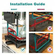 1 pieza Escurridor de doble capa con capacidad grande y desmontable | Organizador de cocina de uso múltiple para el hogar y el restaurante