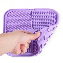 1 件装带吸盘的宠物舔垫，狗和猫舔垫，花生酱舔垫，可减少无聊时间，宠物沐浴舔垫