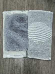 1pc Thick Winter Warm Knee Pads, Cold-Proof Thermal Knee Support, Sports Insulating Leg Sleeve Gym Accessories Knee Support Sports Knee Pads Gym Knee Pads - Multicolor - View 20